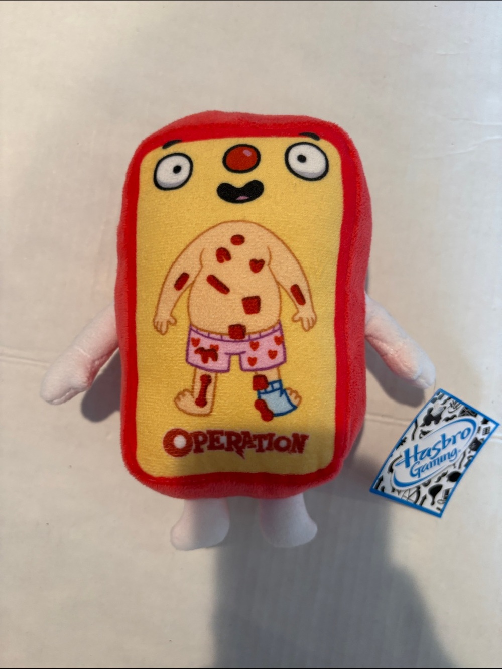 Hasbro Operation Plush Character - Red, Yellow, Pink